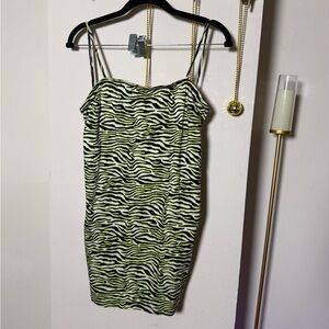 Motel Rocks Zebra Print Dress with Straps